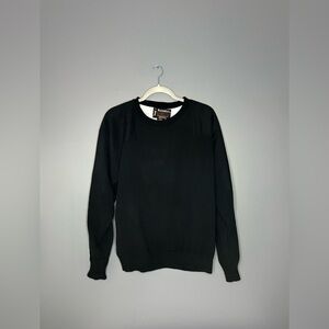 Weather Boss Rain Swetter Vintage Golf Sweater Gore-Tex Wind Stopper Mens L Blk